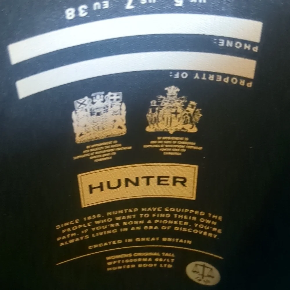 Hunter Black Tall Rain Boots - Picture 7 of 11